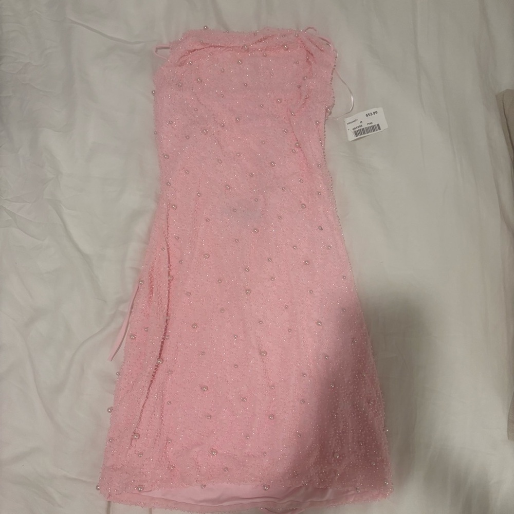 Pink Pearl Strappy Dress - NWT!